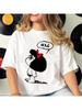 Mafalda T-Shirt Wounisex Grafikdesigner T-Shirt Damen Streetwear Kleidung Y2k Oberteile für Wounisex