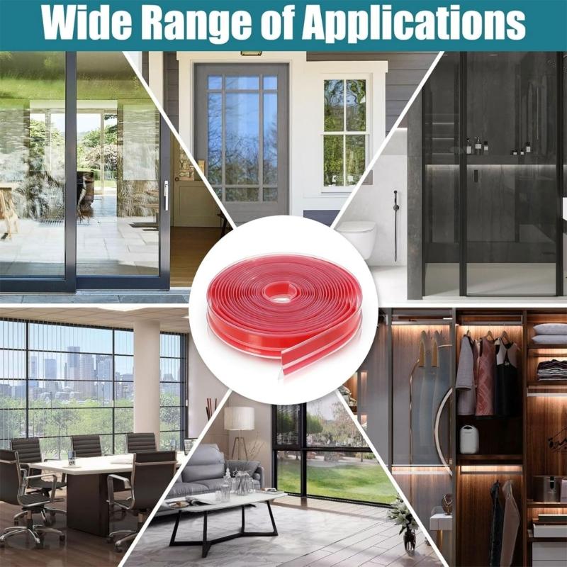 37 X 40 Feet T Shaped Rubber Barrier For Wind Noise And Particle Resistance Insulation Home Office Entry Sealing