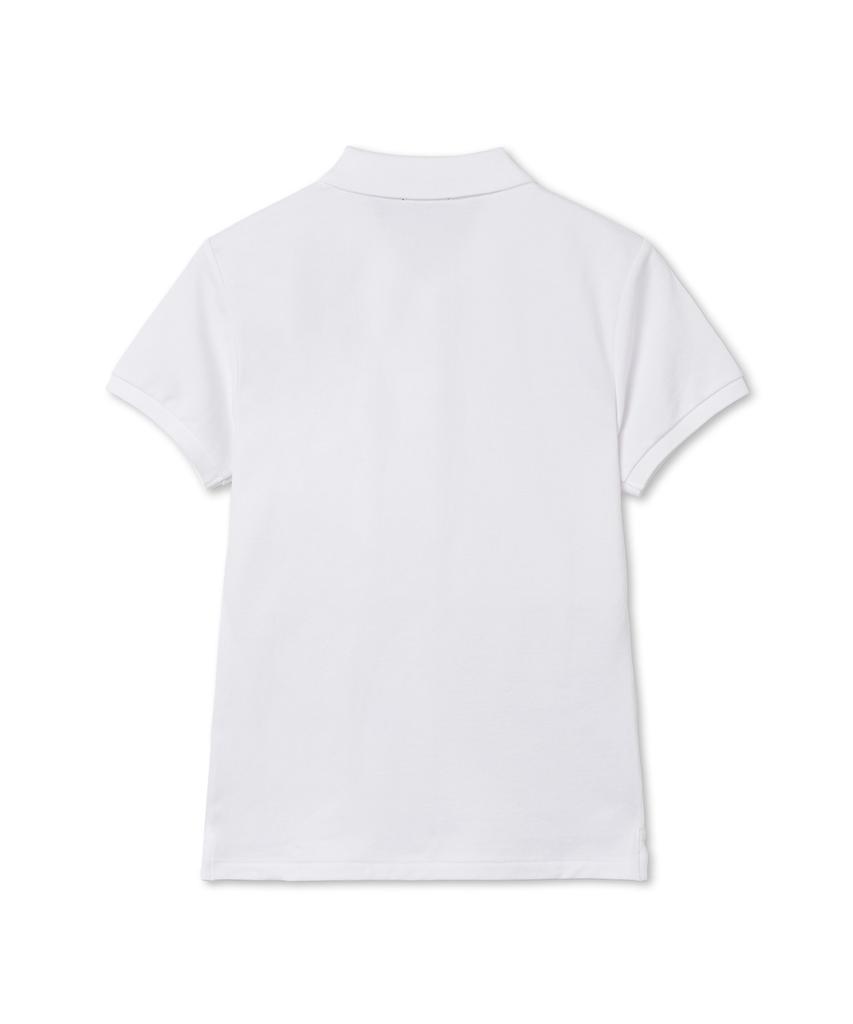 POLO RALPH LAUREN W Short Sleeve Polo Mesh Shirt - White