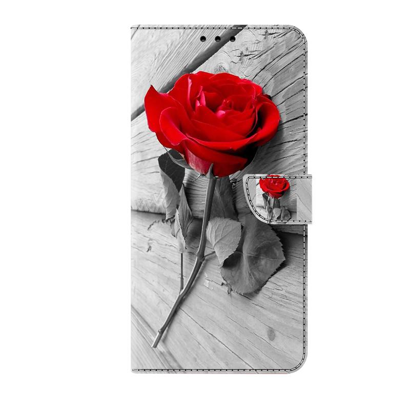 Flower Painted Magnetic Wallet Flip Leather Case for Xiaomi Redmi Note 13 12 11 11S 10 10S 10T 9 9S 8 8T 7S 6 Pro Plus 4G/5G
