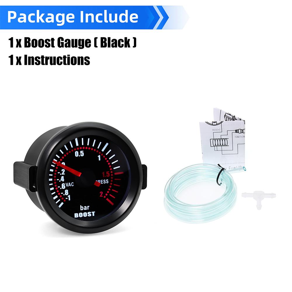 Universal 12V 2" 52MM Car Gauge Water Temp 40-120℃ Oil Temperature Boost PSI BAR Oil Pressure 0-100PSI Voltmeter Vacuum Gauge
