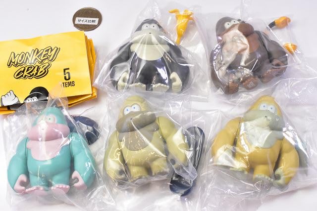 Monkey Club Figure Collection Types Set Ken Elephant Gacha Gacha Capsule Toy [5 (Full Complete)]