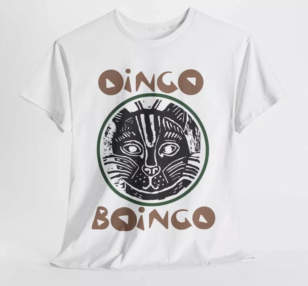 Oingo Boingo band t shirt new wave 80s Unisex Heavy Cotton Tee L