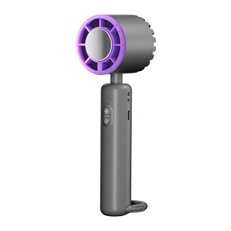 Portable Handheld Turbo Fan Ice Wind 100 Wind Speeds Adjustable Mini Personal Fan Battery Operated Electric Eyelash Fan