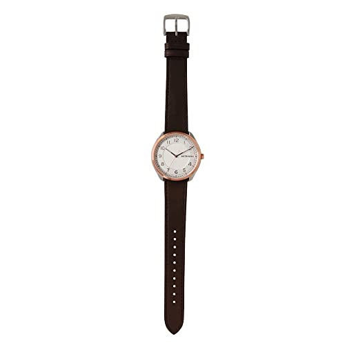MASTER WORKS Quattro 003 MW06SRS-ECDBO8 Men's Watch, Made In Japan, Quartz Movement, 39mm, Leather Strap