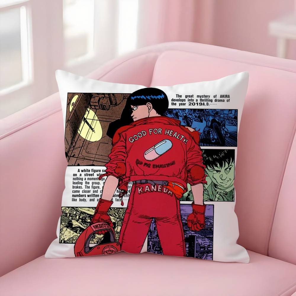 Anime Manga A-Akira Pillow Case Sofa Short Plush Double-sided HD Printing Room Home Office Gift Cushion Cover