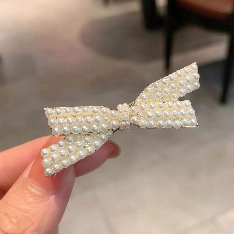 Fashion Bow, Duckbill Clip, Small Fresh Hairpin, Headgear, High-End Hairpin, Bangs, Side Clip.