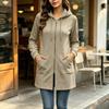 Sweat à capuche zippé décontracté à manches longues pour femme - Veste pour un usage quotidien