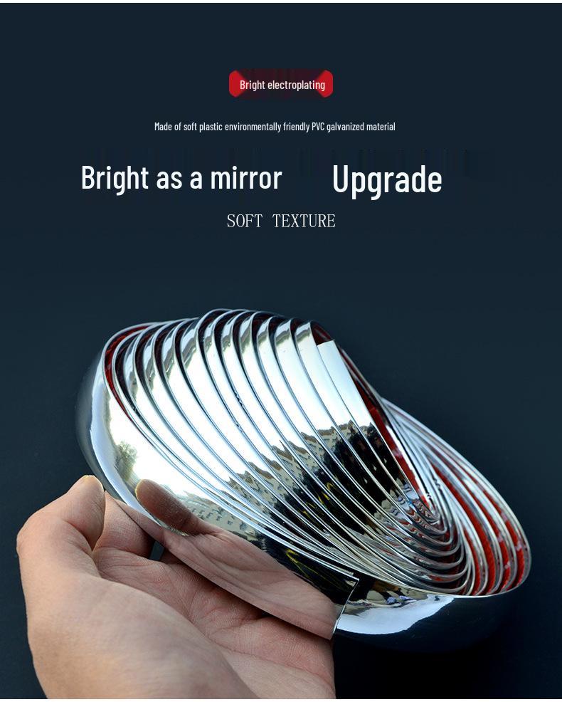 

Универсальная хромированная противоударная декоративная полоса для дверей и бампера автомобиля 6mm*5m