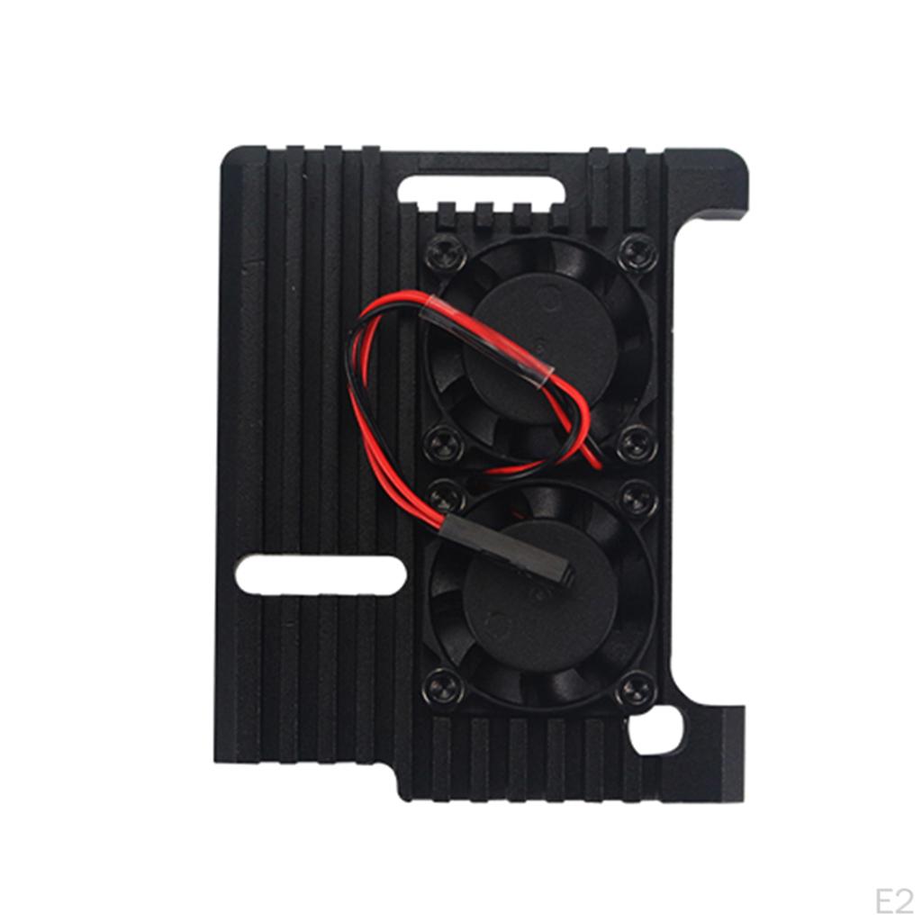 Cooling Fan Heat Sink with Two Fans for 3/2 , DIY Case Kit: Tapes, Mounting Screws And