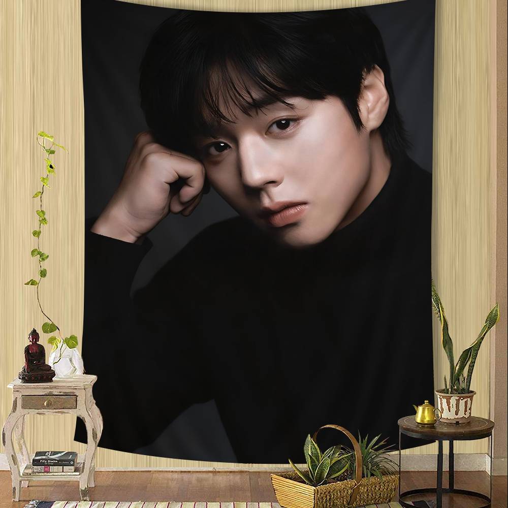 Korean P-PARK JI HOON Anime Colorful Tapestry Wall Hanging Bohemian Wall Tapestries Mandala Wall Hanging Sheets