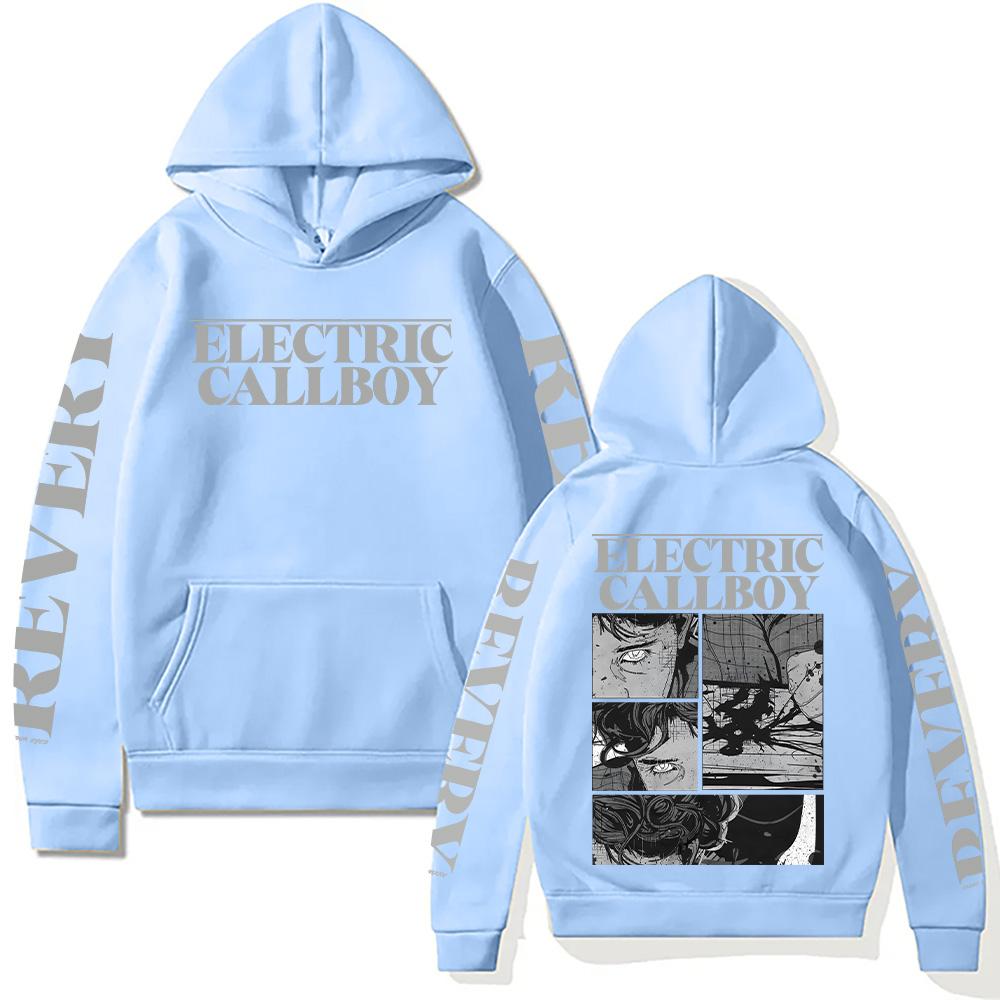 Electric Callboy Revery Paint Hoodie Men's Women's Long Sleeve with Hooded Sweatshirt Vintage Pattern Aesthetic Clothes Pullover