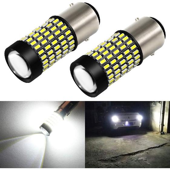 PHINLION 1157 LED Brake Light Bulbs, 2800 Lumens Super Bright 3014 103SMD 2057 2357 7528 BAY15D Red LED Bulb for Turn Signal Blinker Tail Stop