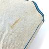 Hermes Shoulder Bag Jardine PM Tote Bag ToileH / Taurillon Clemence Blue/natural