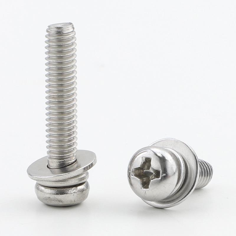 304 Stainless Steel Semicircular Head Machine Screw Set with Cross Slot Pan Head