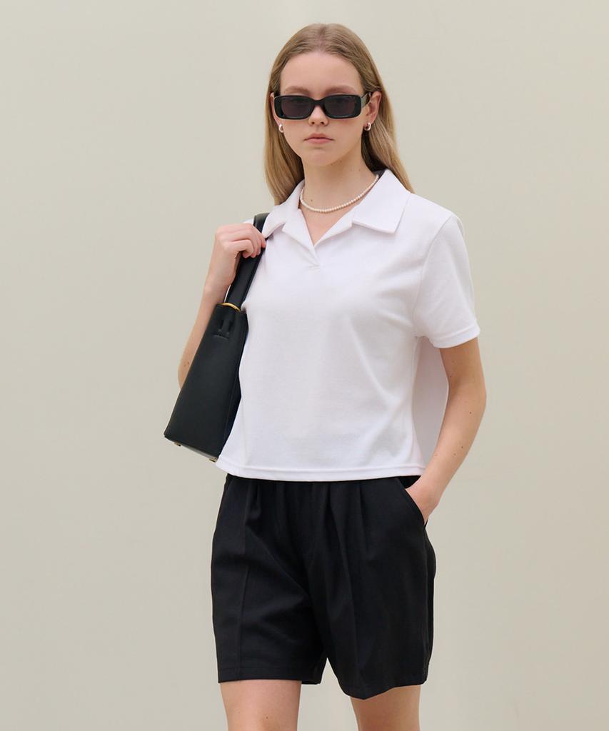 Metapeo Met White Short Sleeve Polo Shirt