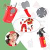 Halloween Fireman Costume Kids Fireman Ouftits Extinguisher Hatchets Washable Firefighter Dress Up Clothes for Role Play