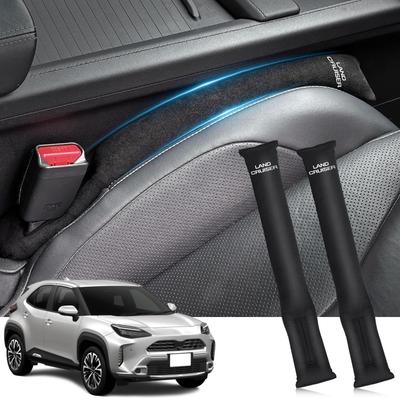 HUDIY Car Seat Side Gap Filler for New Land Cruiser 250 Series 2024 Molded Suede Gap Cushion for Driver and Passenger Prevents Small Items from and