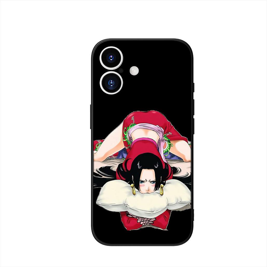 Boa Hancock ONE Zoro PIECES Luffy Cover Phone Case for Apple iPhone 16 15 14 Plus 13 12 Mini 17 Pro Max + 16E Air 16+ ProMax iPhone 12 Pro Max
