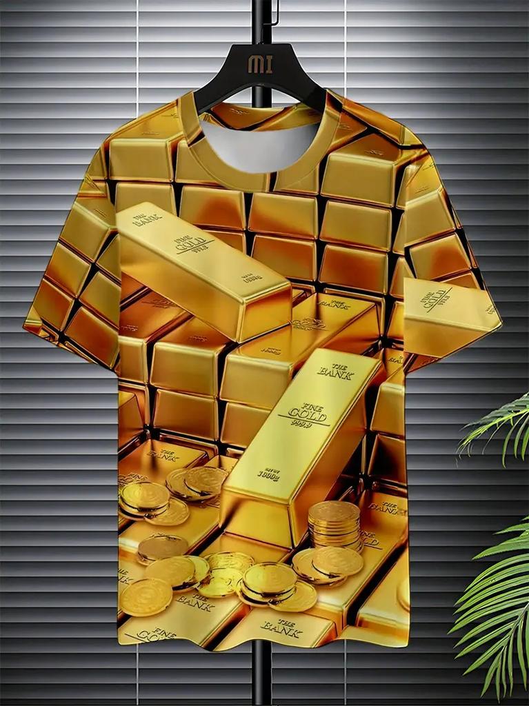 Lustiges Muskelkörper 3D-gedrucktes T-Shirt Sommer Herren Designer Kleidung Hässliches Brusthaar Rundhals Kurzarm Tops
