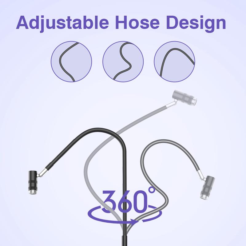 UV Eyelash Lamp Curing Nail Beauty Eyelash UV Eyelash Extension Glue Curing Lamp Adjustable Power Flexible Gooseneck Foot Switch