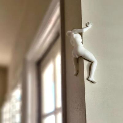 Decorazione murale in PVC moderno adesivo arrampicata uomo figurina statua scultura casa ufficio parete arte ornamento arrampicata appassionati regalo festival