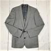 TORNADO MART / Silk Blend High-End Tailored Jacket [L / Gray] Stripe / Single / 2-Button(USED)