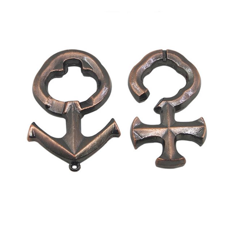 Love Lock Puzzle 3D Metal Teste de QI Jogo Mental Brinquedos Quebra-cabeças Adultos Crianças Fidget Para Ansiedade E Estresse Brinquedos E Hobbies