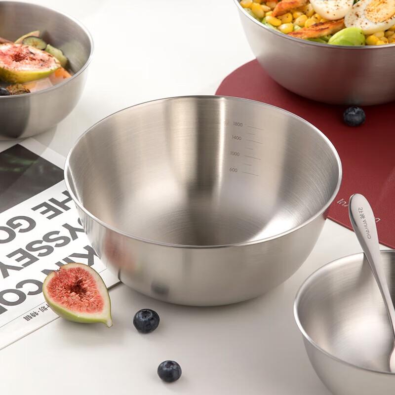 CHAHUA Zhenxiang 304 Stainless Steel Salad Bowl