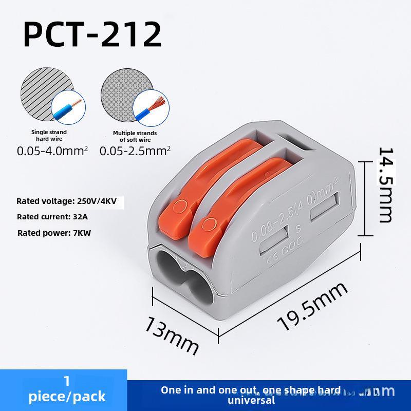 Blocuri Conector Rapid pentru Cabluri PC-212/213/214/215/218 - Portocaliu/Albastru