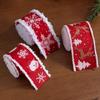 2M Christmas Ribbon Red Pink Series Ribbons For Xmas Decoration Diy Craft Supplies Gift Decoration Box Packaging Ribbon