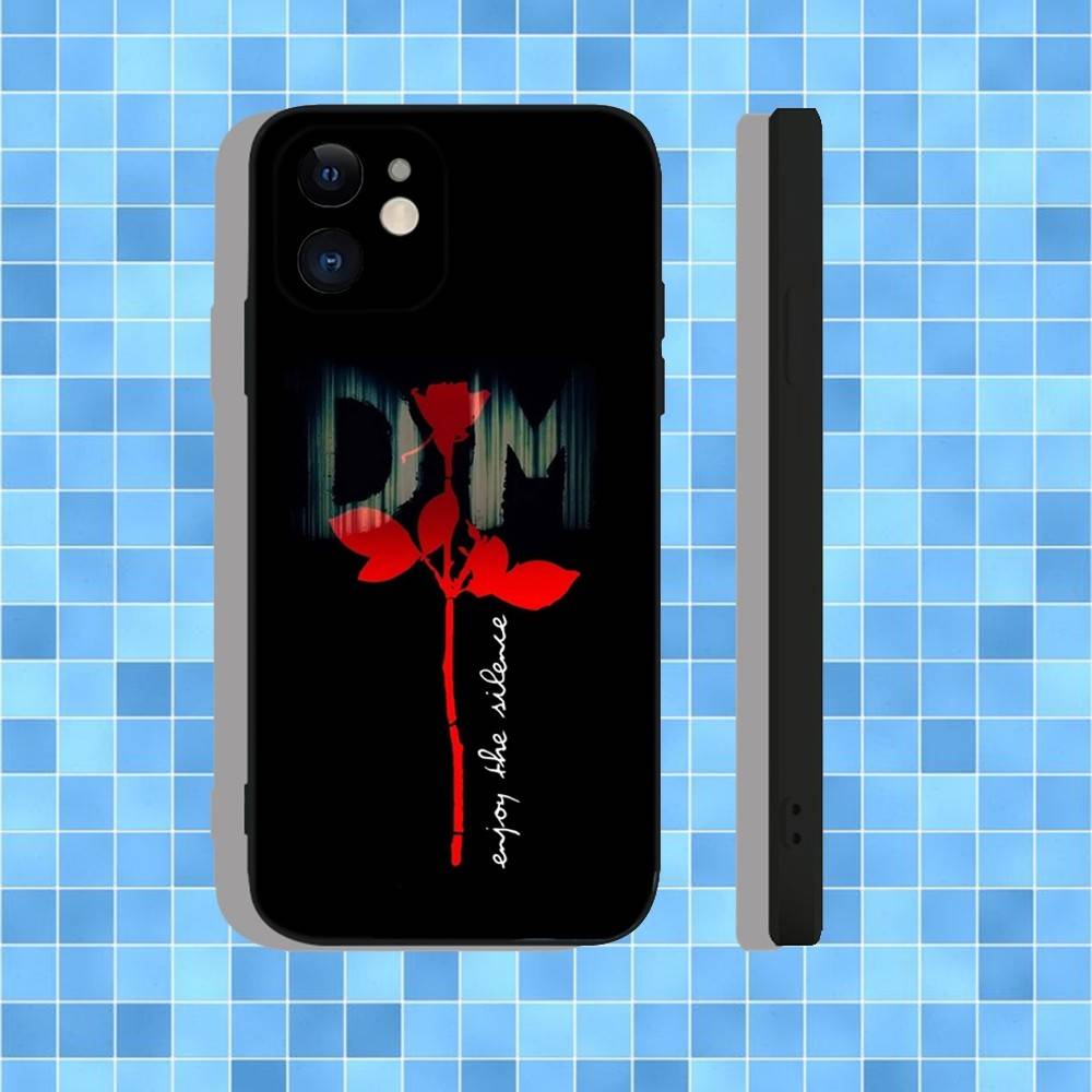 D-Depech Band M-Mode Phone Case For iPhone 17,16,15,14,13,12,11,Pro,Max,Plus,Air,X,XS,XR,SE,8,7,Mini,Soft Black Case