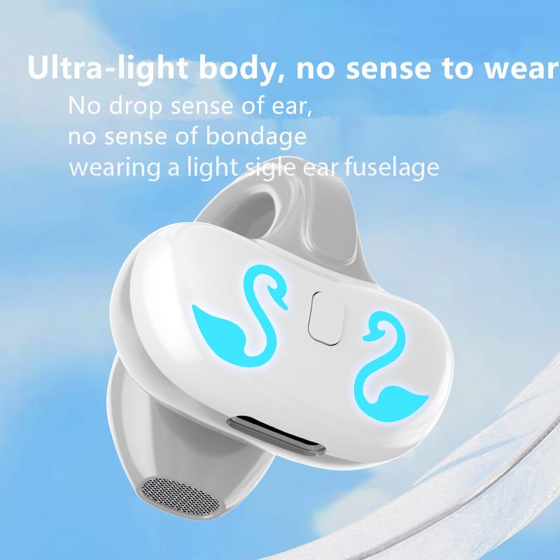 1Pc Ear Clip Wireless Headset V5.3 Non In Ear Single Ear OWS Bluetooth Earphones Running Sports Universal Headphones