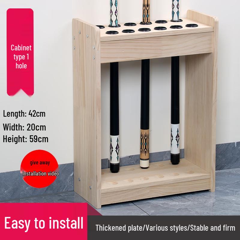 Solid Wood Billiard Cue Stand