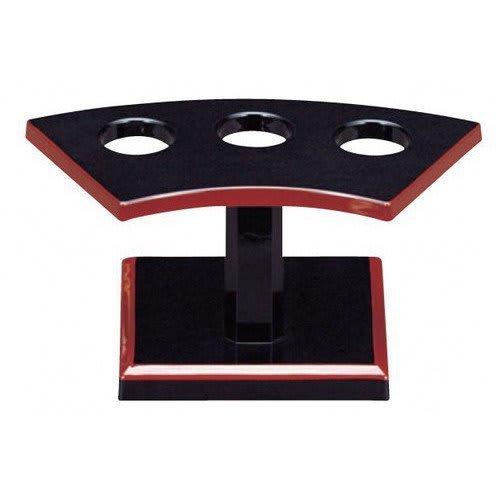 

Sushi Roll Holder for 3 Rolls, Black Rimmed, Red, 17.8 x 8 x 8.3cm, ABS Resin (7-497-1), Suitable for Restaurants, Inns, and Commercial Use