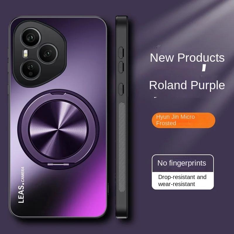 Pour Coque Huawei Honor 400 Pro Rigide Mat Avec Support Anneau Magnétique Housse Arrière Protectrice Pour Honor 400 Lite 400Pro Coque de Téléphone