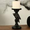 Scary Crow Candle Tray Resin Craft Resin Desktop Ornaments  Halloween Decor