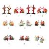 Christmas Hair Clip Hair Barrettes Hair Bow Headpieces Winter Bow Reindeer Barrettes Headwear Hair Accessories