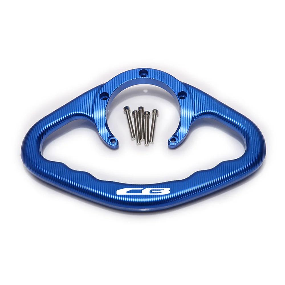 For HONDA Series CB CBR New five-hole fuel tank cap CNC Motorcycle Passenger Handgrips Hand Grip Tank Grab Bar Handles Armrest