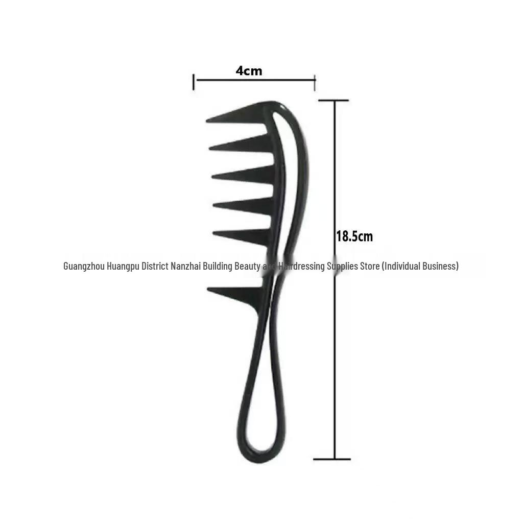 Men's Wide-Tooth Textured Comb for Hair Styling