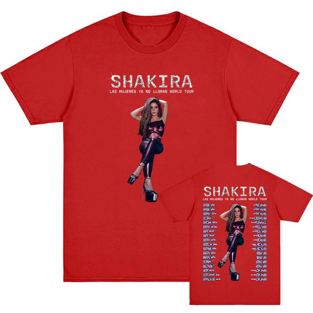 Shakira Tshirt Famous Singer Graphic Printing Teeshirt Cotton High Quality Soft Tshirts Short Sleeve Spring Summer  Tees Tops