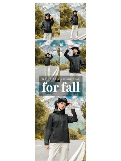 Windproof Jackets: Men's & Women's Hooded Softshell for Mountaineering & Outdoors.