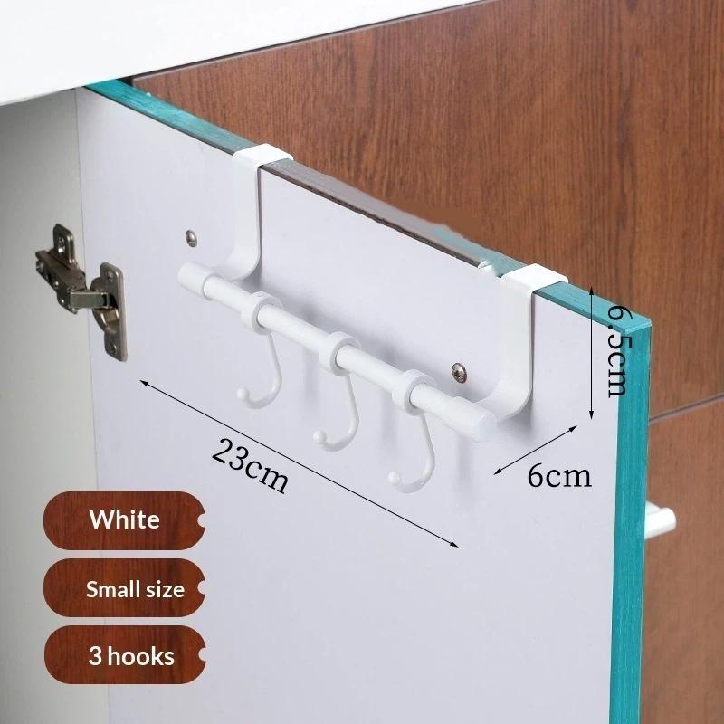 No Drill Hanging Towel Rack For Kitchen Stainless Steel Over Cabinet Door Storage Organizer For Dishcloth Gloves Sponge Holder