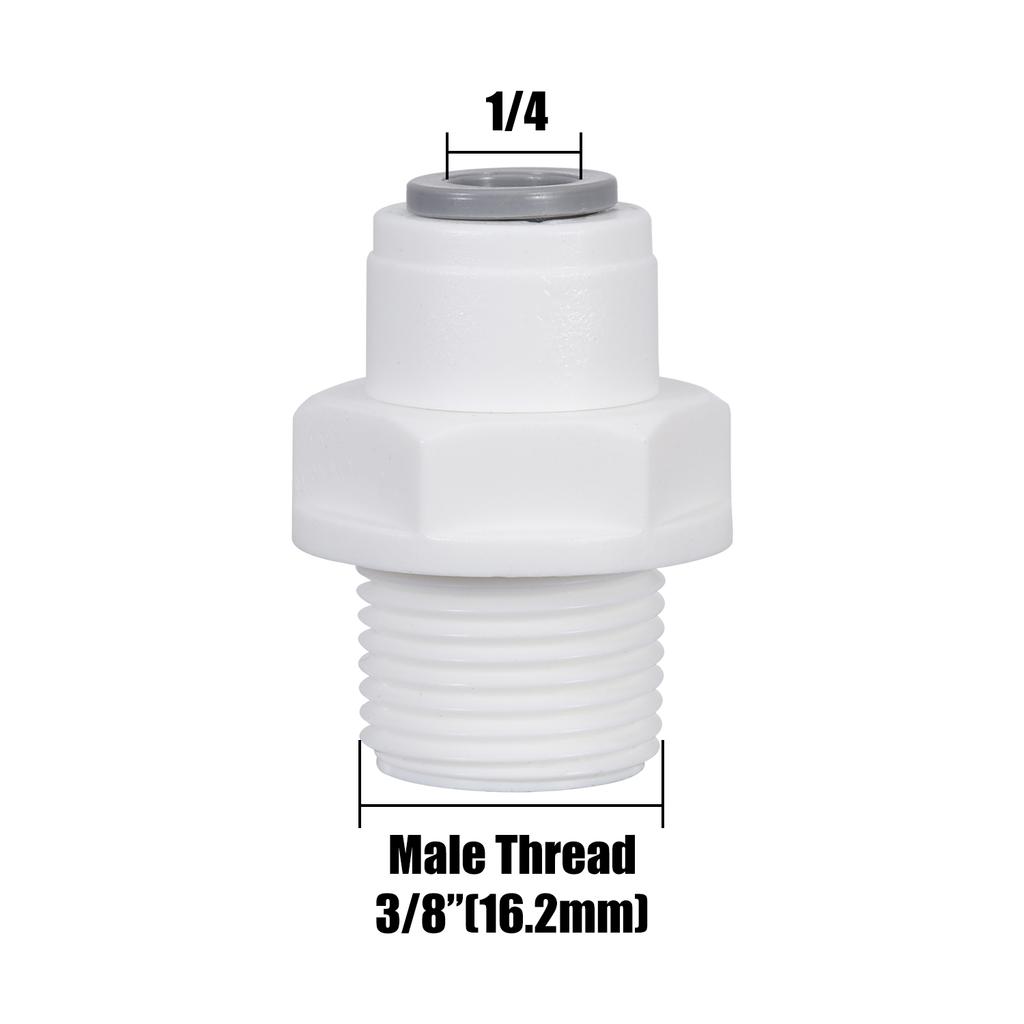 10Pcs Straight RO Water Fitting Male Female Thread 1/4 3/8 Coupling Hose Pipe Connector Water Filter Reverse Osmosis Parts New