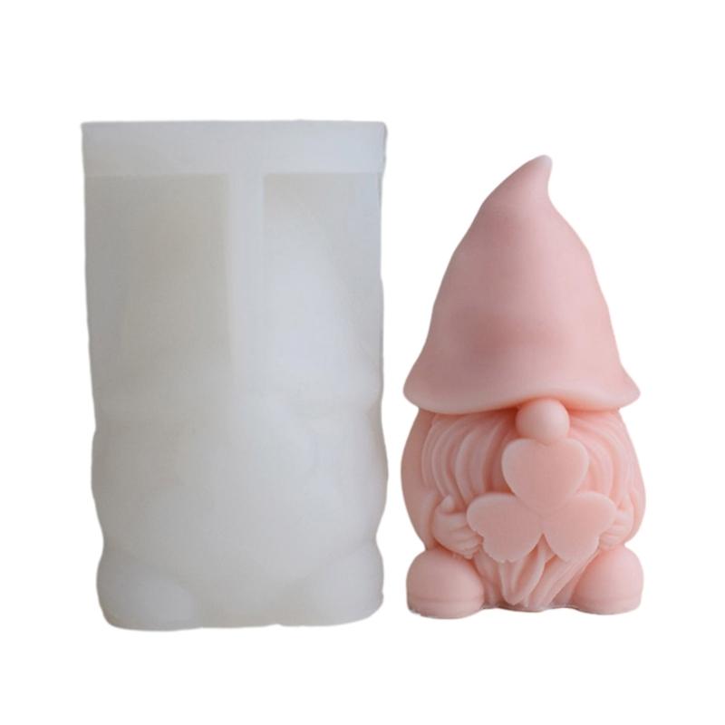 Vánoční trpaslík silikonová forma DIY epoxidová pryskyřice forma stolní ozdoba forma nástroj na výrobu vonné svíčky sádry snadno se čistí
