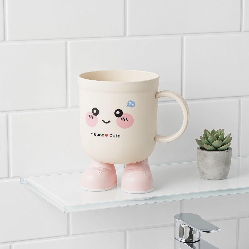 Lovely Couple Toothbrush Cup PP Tooth Brushing Cup Student Mouthwash Cup  Home
