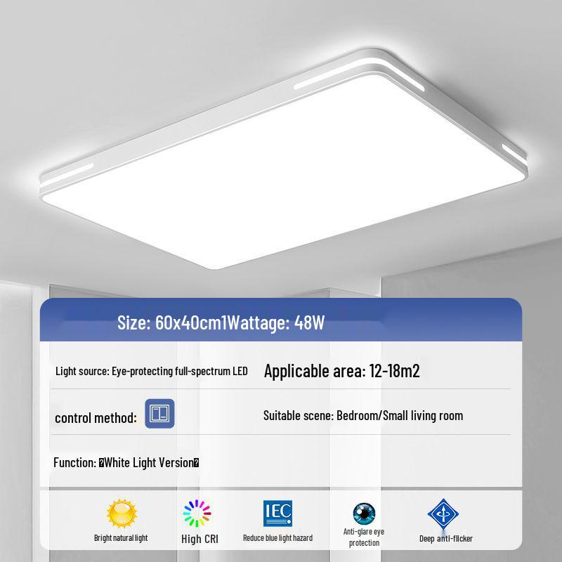 LED Ceiling Light: Ultra-Thin, Modern Round Lighting for Living Room, Bedroom, Dining, and Study Rooms