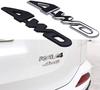 GETON TURBO 4WD 3D Emblem Metal Double-Sided Tape Easy To Install Universal Car Logo