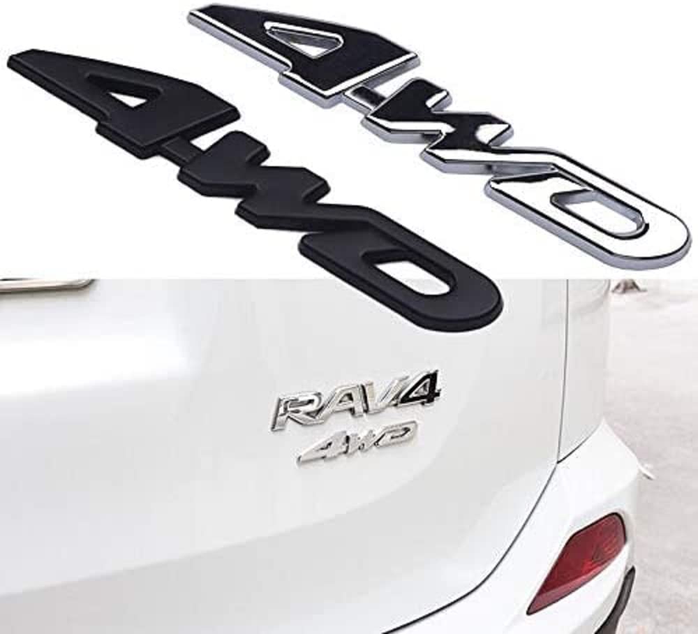 GETON TURBO 4WD 3D Emblem Metal Double-Sided Tape Easy To Install Universal Car Logo