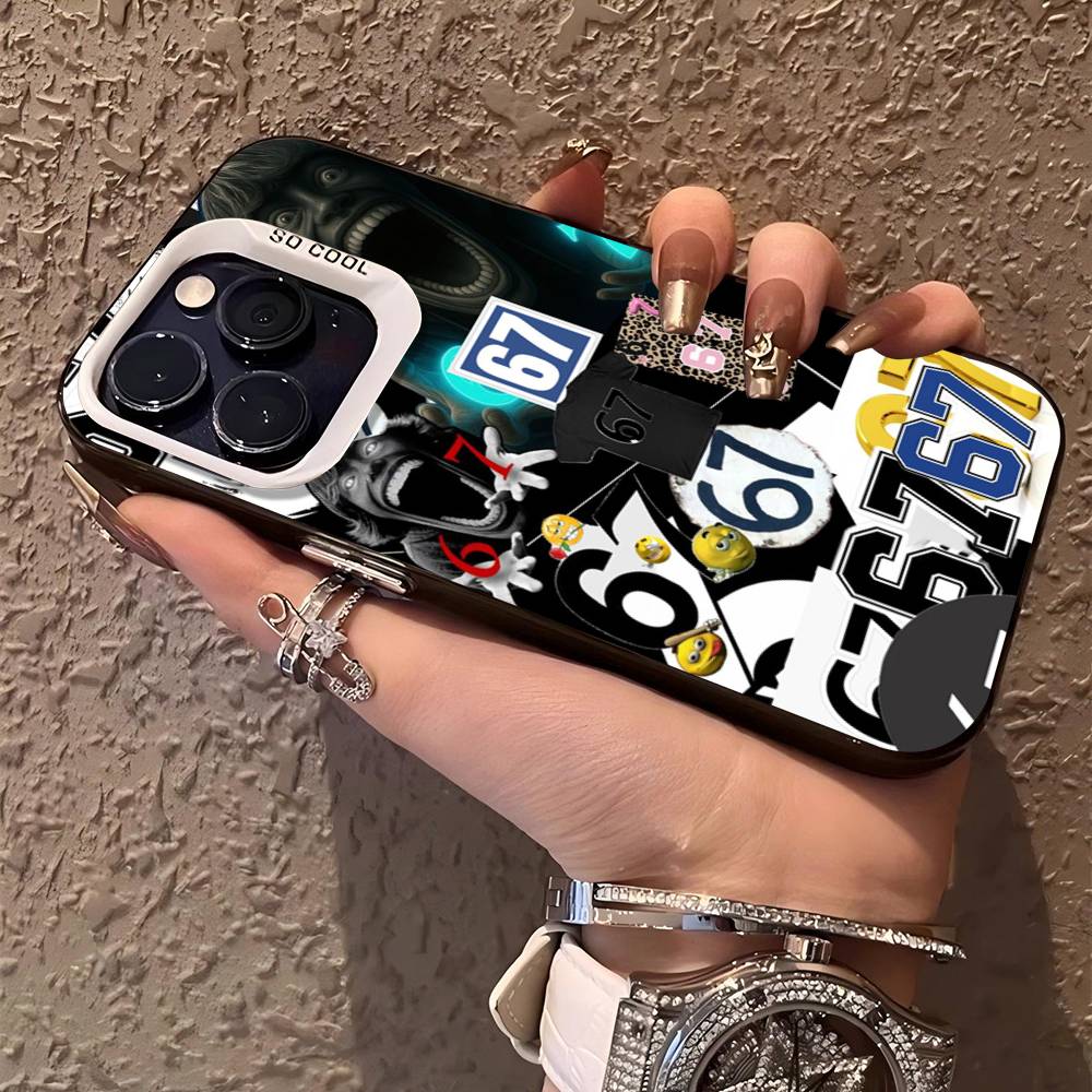 

67 Six Seven Phone Cases For IPhone 17 16 15 14 13 12 11 Plus Pro Max Pro Color Matte Cover iPhone 15 plus